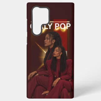 Meisjesachtige Pop Mode Bruine & Rode Hoesje Samsung Galaxy Hoesje