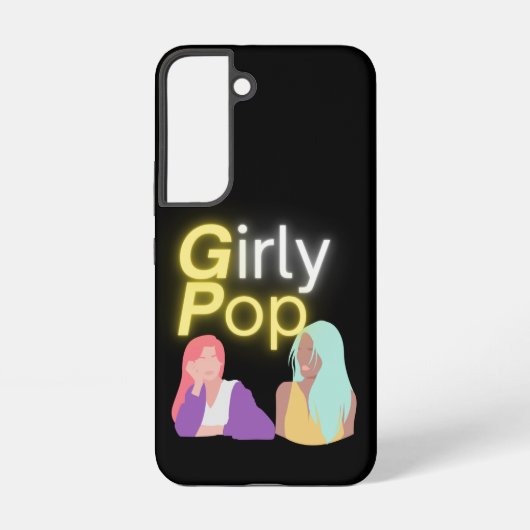 Meisjesachtige pop telefoon samsung galaxy hoesje (Achterkant)