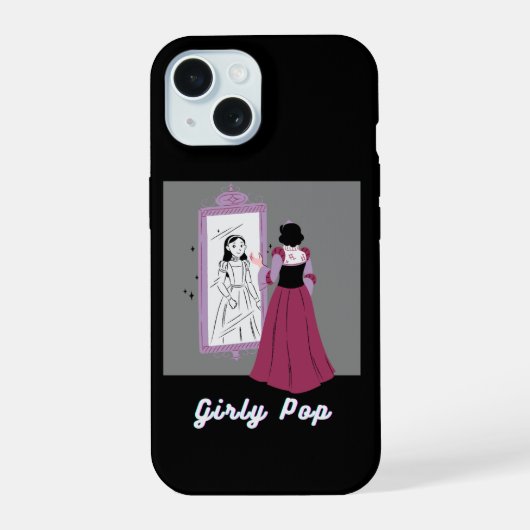 Meisjesachtige pop telefoonhoesje iPhone 15 case (Achterkant)