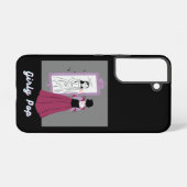 Meisjesachtige pop telefoonhoesje samsung galaxy hoesje (Achterkant horizontaal)