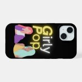 Meisjesachtige poptelefoon iPhone 15 case (Achterkant horizontaal)