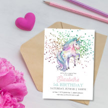 Meisjesachtige Regenboog Glitters Magische Eenhoor