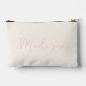 Meisjesachtige Roze en Crème Naam Etui (Achterkant)