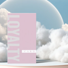 Meisjesachtige roze en grijze loyaliteitskaart visitekaartje