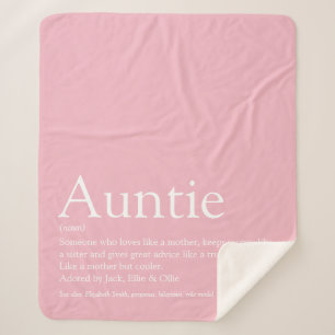 Meisjesachtige Roze Moderne Leuke Oomzegger Quote Sherpa Deken