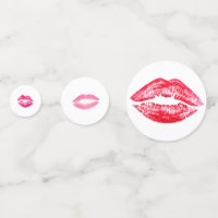 Meisjesachtige Roze Rode Kus Lippenstift Afscheid 