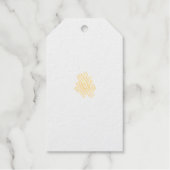 Meisjesachtige stijl, lichte aubergine, gebleekte  cadeaulabels (Voorkant)