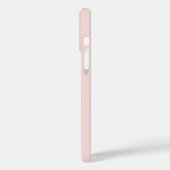 Meisjesachtige stijl Misty Rose Monogram Letter Case-Mate iPhone Case (Achterkant / Links)