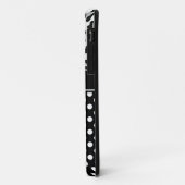 Meisjesachtige stippen en dierenprint monogram  Ca Case-Mate iPhone Case (Achterkant/links)