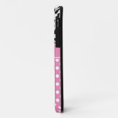 Meisjesachtige stippen en dierenprint monogram Case-Mate iPhone case (Achterkant/links)