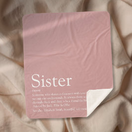 Meisjesachtige Stof Roze Roze Fun Zuster Definitie Sherpa Deken