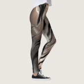 Meisjesachtige trendy marmer textuur leggings (Rechts)