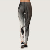 Meisjesachtige trendy marmer textuur leggings (Achterkant)