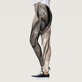 Meisjesachtige trendy marmer textuur leggings (Links)