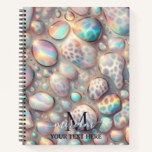 Meisjesachtige trendy opale luipaardprint monogram