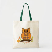 Meisjesachtige Uil Tote Bag (Voorkant)