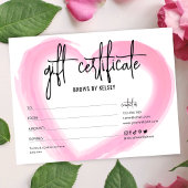 Meisjesachtige waterverf salon spa Valentijnsdag c Kaart