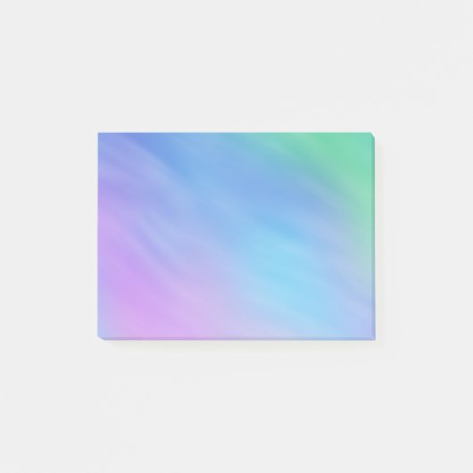 Meisjesachtige zachte regenbooghemel post-it® notes (Voorkant)