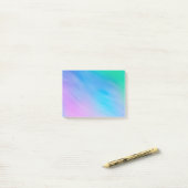 Meisjesachtige zachte regenbooghemel post-it® notes (Op bureau)