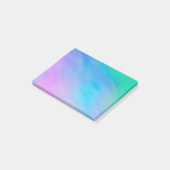Meisjesachtige zachte regenbooghemel post-it® notes (Schuin)