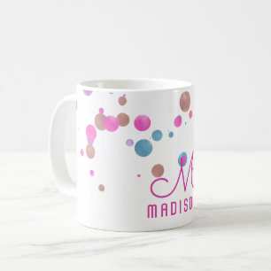 Meisjesachtige Zeemeermin Glitter & Folie Confetti Koffiemok