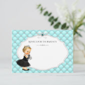 Meisjesadvies voor ouders Baby shower Kaarten (Staand voorkant)