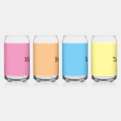 Meisjesavond 1990 blikvorm glas (Voorkant)