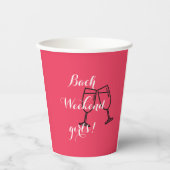 MEISJESAVOND  PAPIEREN BEKERS (Voorkant)