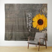 Meisjesavond Rustic Zonnebloem Fotohokje Prop Wandkleed (In Situ (horizontaal))