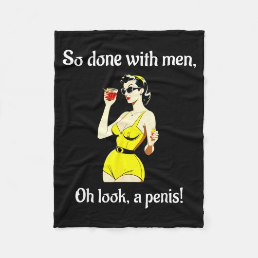 Meisjesavond Vrouwen Grappig Ongepast Y Fleece Deken (Voorkant)
