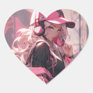 Meisjesbaas Hart Sticker