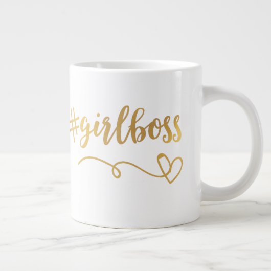 #meisjesbaas Koffee Mok met hart (Rechts)