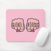 Meisjesbaas vrouw handen muismat (Met muis)