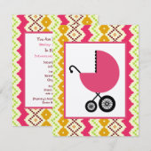 MeisjesBaby shower - Tribale geïnspireerde achterg Kaart (Voorkant / Achterkant)