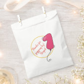 Meisjesballon als eerste verjaardag bedankzakje (Geknipt)