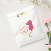 Meisjesballon als eerste verjaardag bedankzakje (Gezegeld)