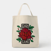 Meisjesbende Rode Roos Patch Mode Badge Tote Bag (Achterkant)