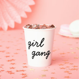 meisjesbende schattig modern feministisch meidengr papieren bekers