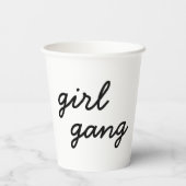 meisjesbende schattig modern feministisch meidengr papieren bekers (Achterkant)