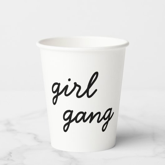 meisjesbende schattig modern feministisch meidengr papieren bekers (Achterkant)
