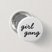 meisjesbende schattig modern feministisch meidengr ronde button 3,2 cm (Voorkant /achterkant)