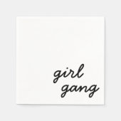 meisjesbende schattig modern feministisch meidengr servet (Voorkant)