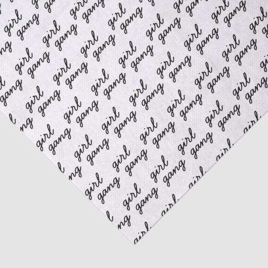 meisjesbende schattig modern feministisch meidengr tissuepapier (Detail)