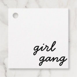 meisjesbende schattig modern feministisch meisjesk bedankjes labels