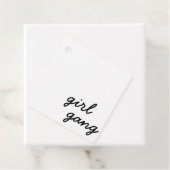 meisjesbende schattig modern feministisch meisjesk bedankjes labels (In situ)