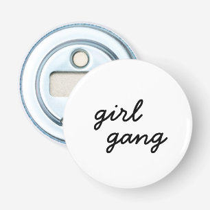 meisjesbende schattig modern feministisch meisjesk button flesopener