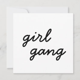 meisjesbende schattig modern feministisch meisjesk kaart