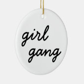 meisjesbende schattig moderne feministische meiden keramisch ornament (Rechts)