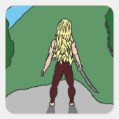 Meisjesbestrijder Sticker (Voorkant)