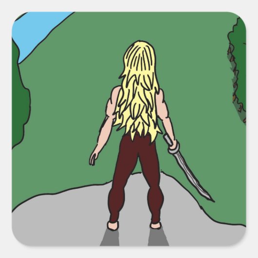 Meisjesbestrijder Sticker (Voorkant)